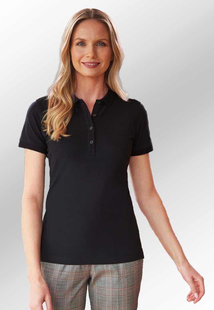 Women's Blue Long Sleeve Polo Shirts