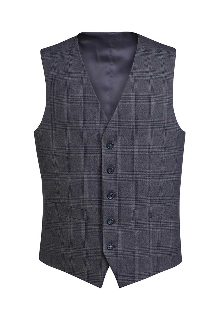 Emilio Check Waistcoat - The Work Uniform Company
