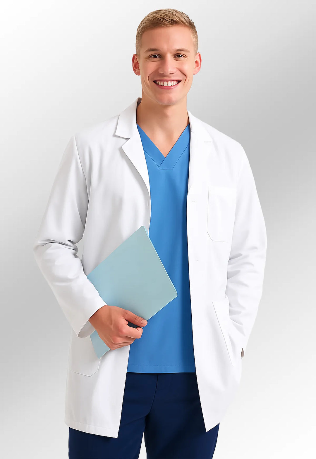 White Dentists Lab Coat - The Work Uniform Company
