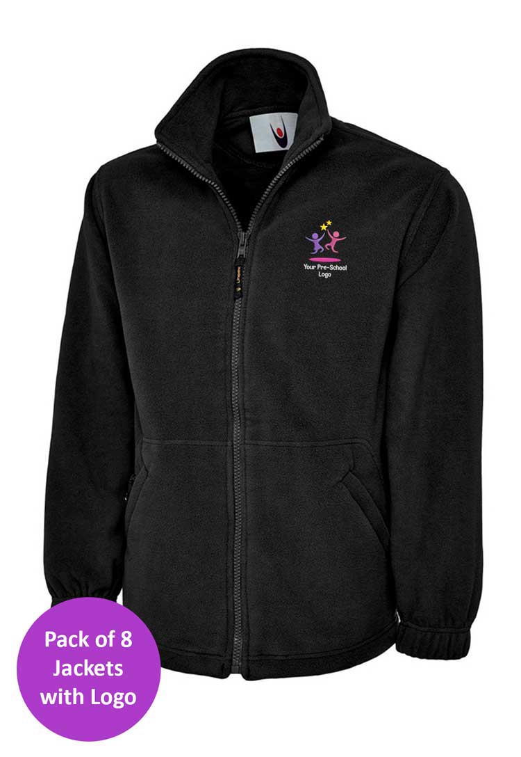 Branded Fleece Jacket Bundle for Nursery Staff (Pack of 8) - The Work Uniform Company