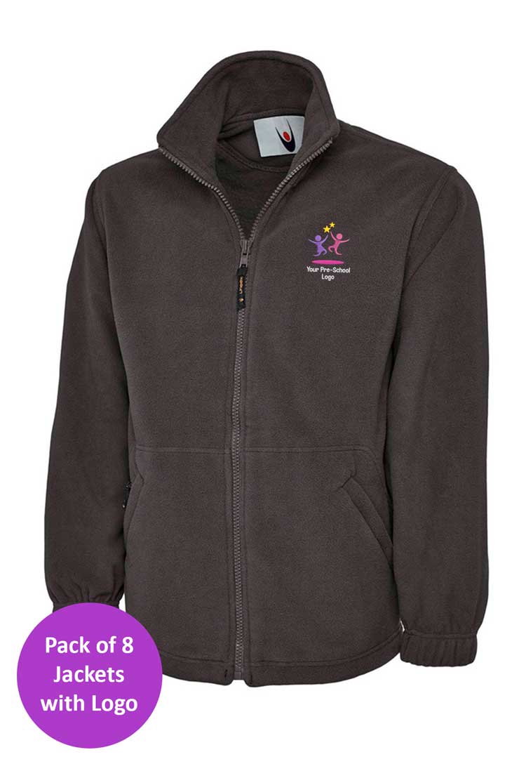 Branded Fleece Jacket Bundle for Nursery Staff (Pack of 8) - The Work Uniform Company