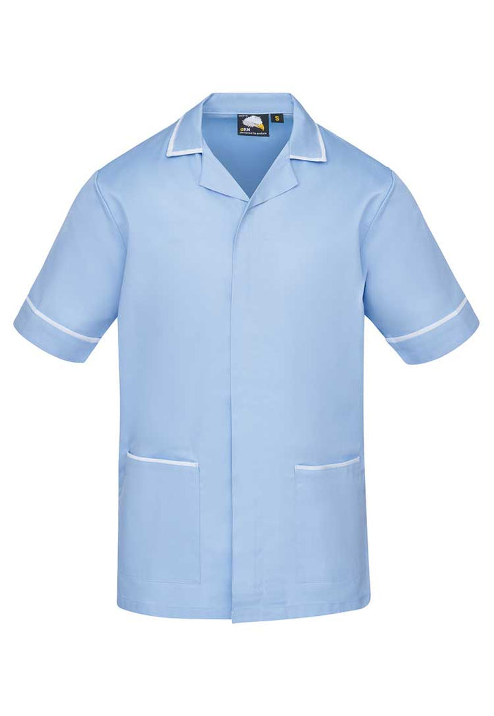 8500 Darwin Male Tunic - The Work Uniform Company sky/white