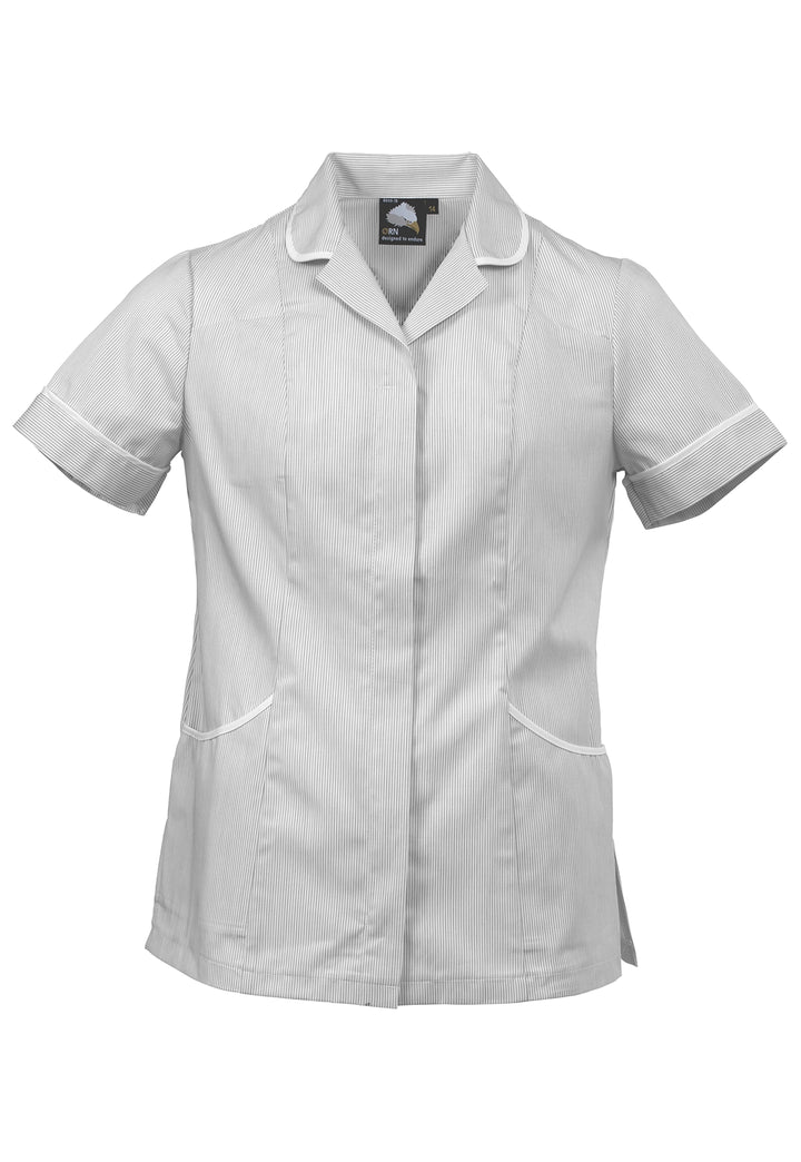 8600 Florence Ladies Tunic (Black/Grey) - The Work Uniform Company