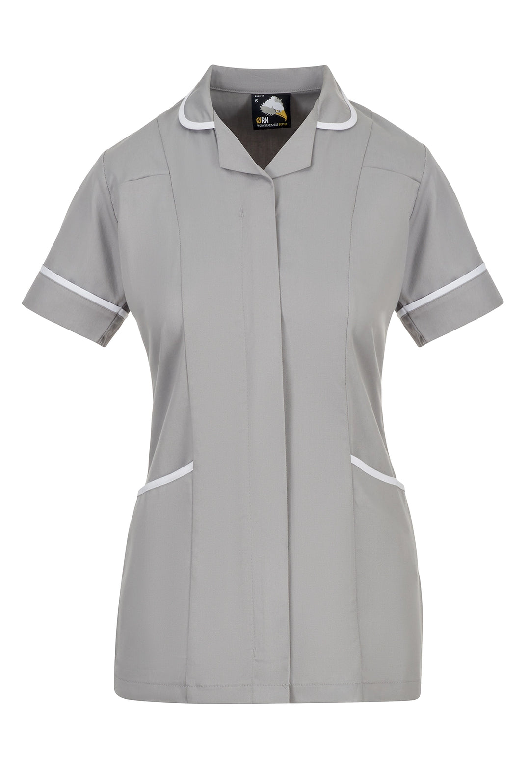 8600 Florence Ladies Tunic (Black/Grey) - The Work Uniform Company