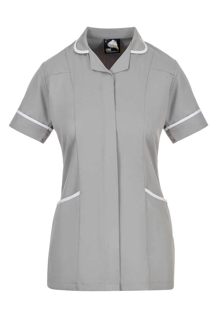 8600 Florence Ladies Tunic (Black/Grey) - The Work Uniform Company