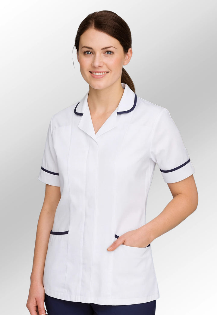 8600 Florence Ladies Tunic (White) - The Work Uniform Company