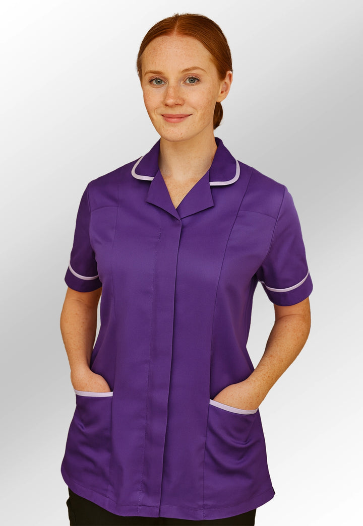 8600 Florence Ladies Tunic (Purple) - The Work Uniform Company