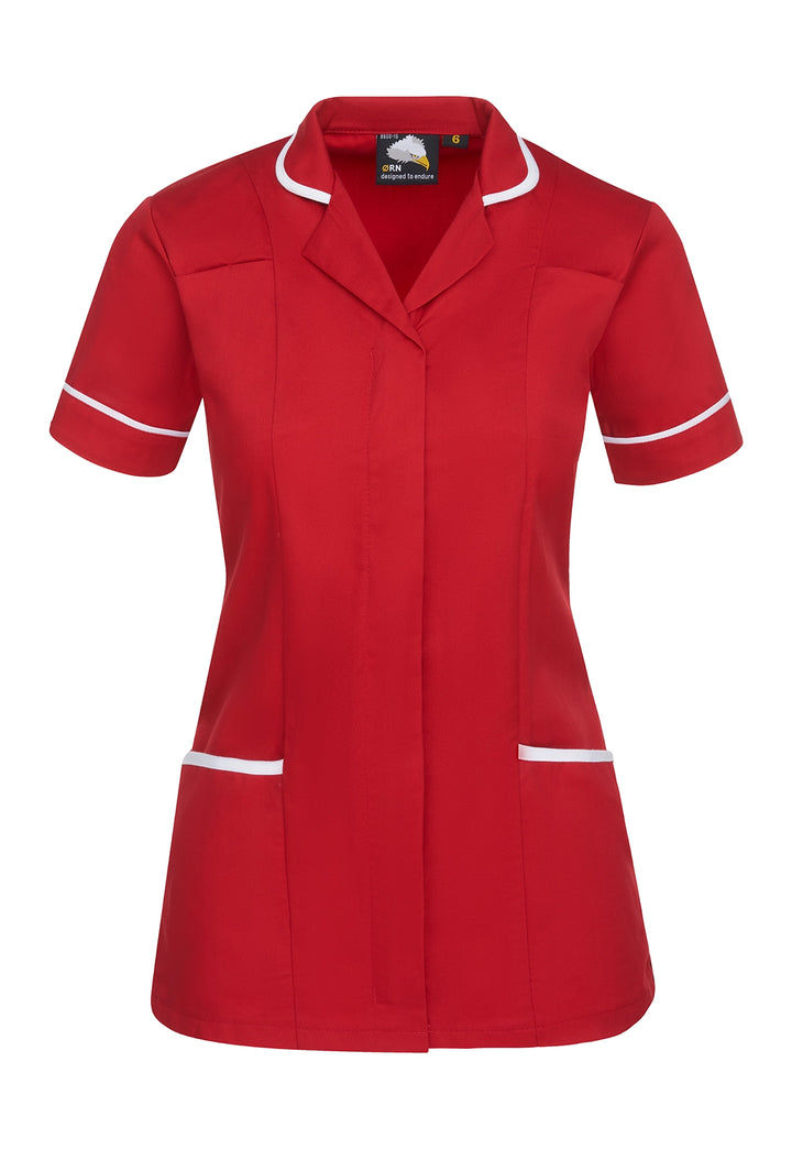 8600 Florence Ladies Tunic (Red) - The Work Uniform Company