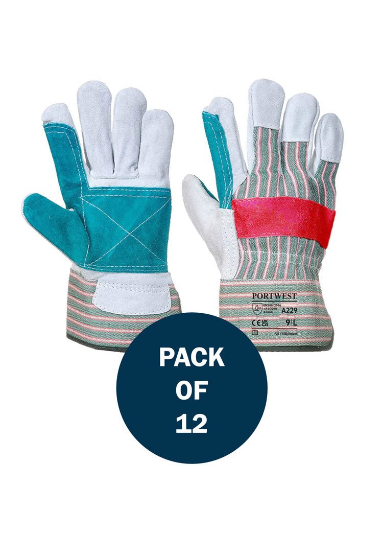 Classic Double Palm Rigger Gloves A229 (x12 Pairs) - The Work Uniform Company