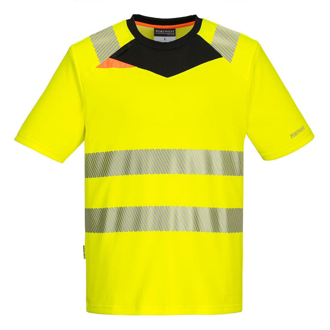 DX4 Hi - Vis T-Shirt S/S DX413 - The Work Uniform Company