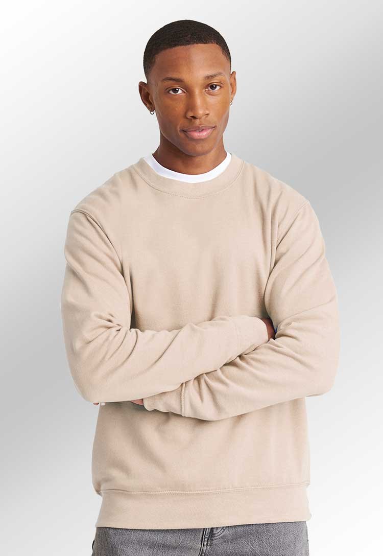 AWDis Sweatshirt (White, Brown, Neutral) JH030 - The Work Uniform Company