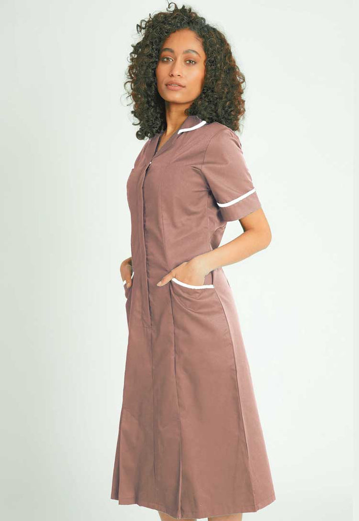 Nurse Dress Grey or Biscuit NCLD - The Work Uniform Company