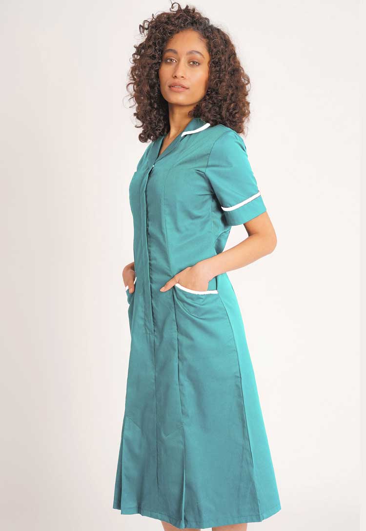 Eau de Nil or Teal Nurse Dress NCLD - The Work Uniform Company