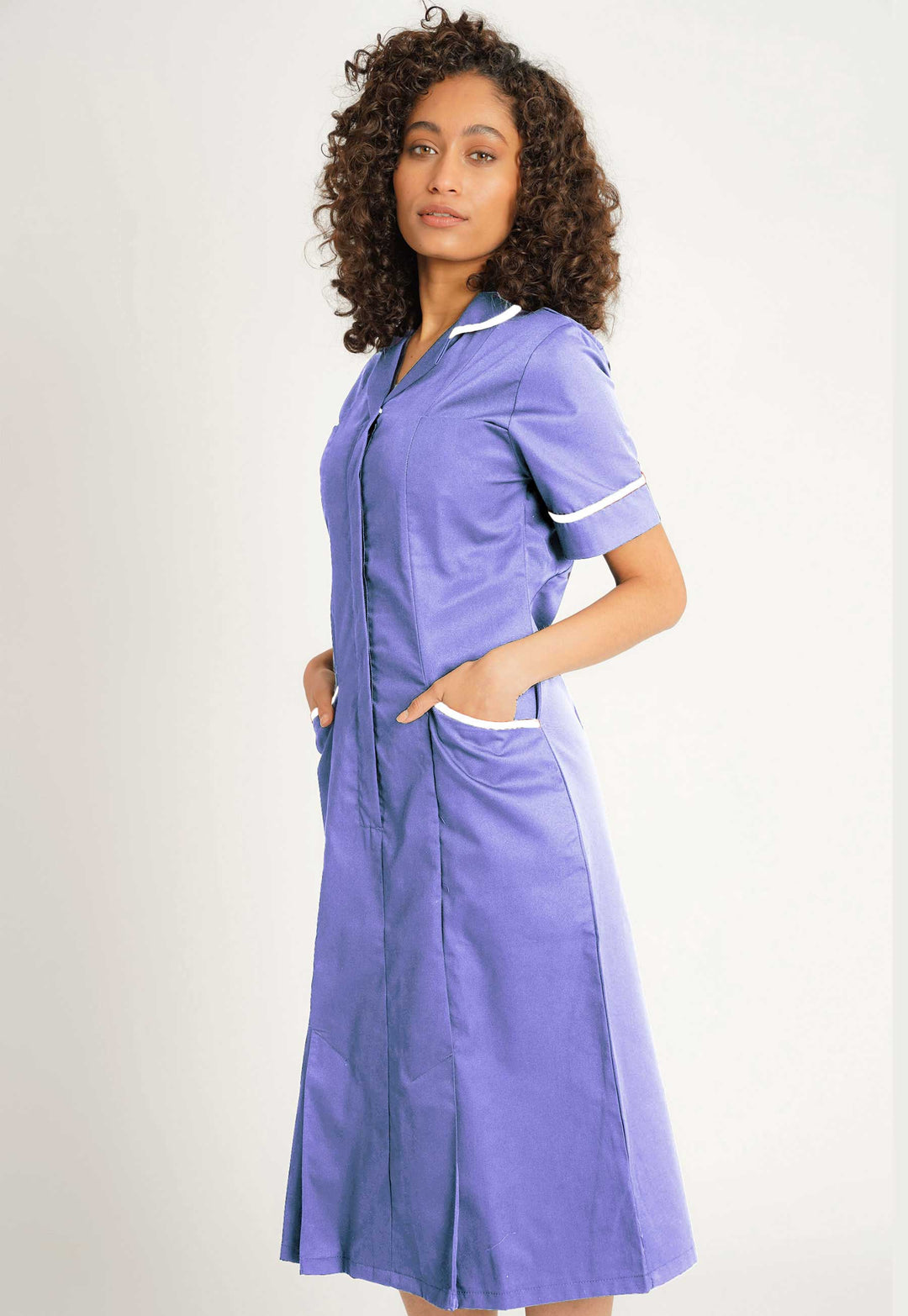 Royal Blue Nurse Dress NCLD - The Work Uniform Company