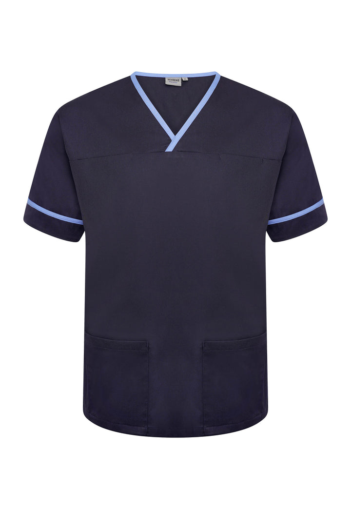 Unisex Contrast Trim Scrub Top NSTT - The Work Uniform Company