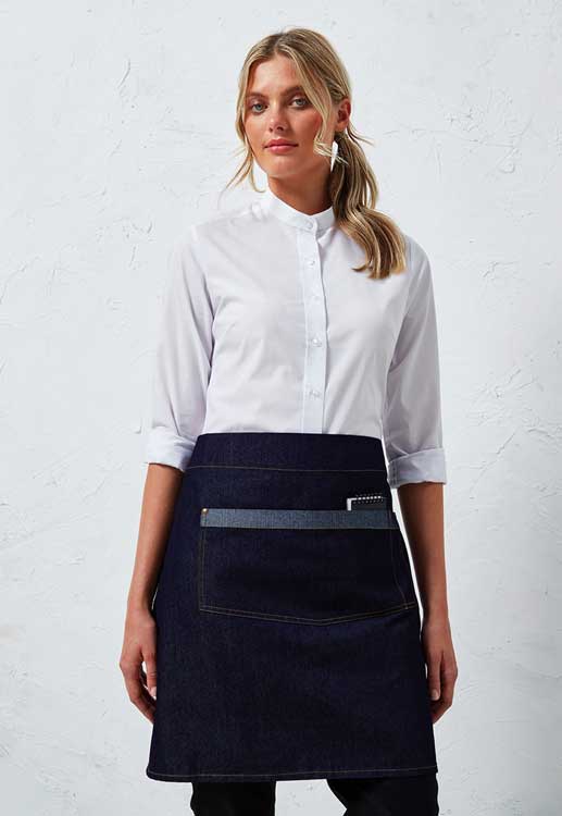 Denim Waist Apron Industrial Chic PR128 - The Work Uniform Company