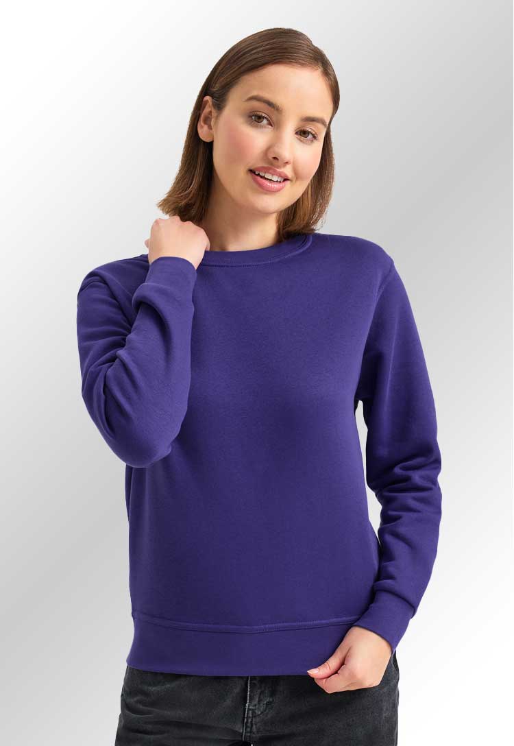 Ladies Deluxe Crew Neck Sweatshirt UC211 - The Work Uniform Company