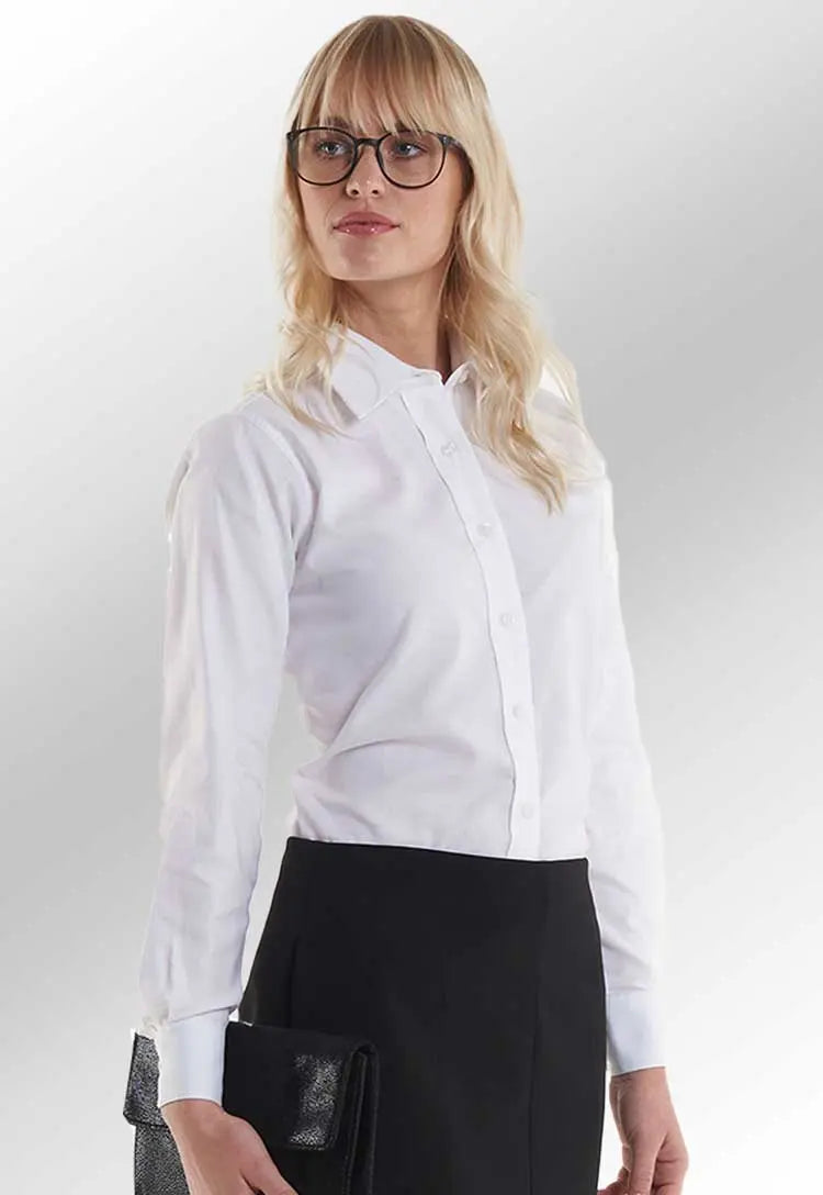 Ladies Pinpoint Oxford Full Sleeve Shirt The Work Uniform Company