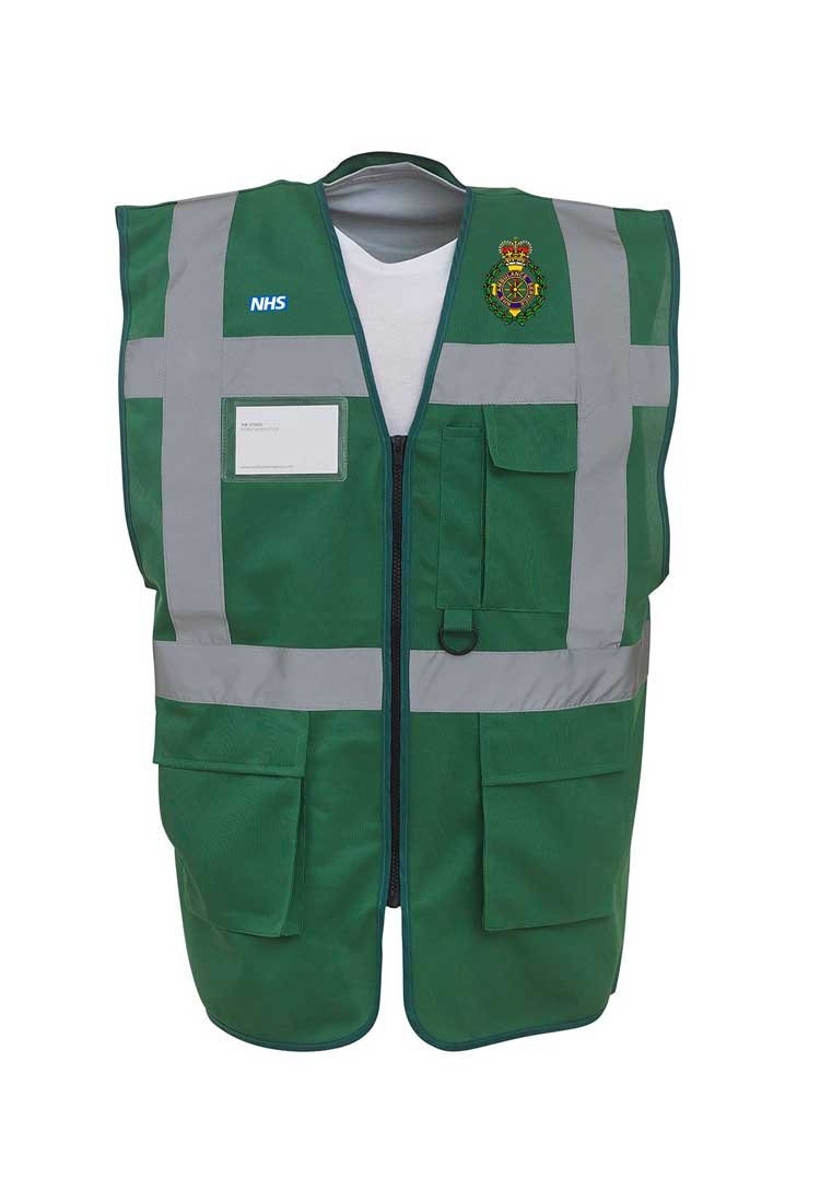 Ambulance Hi Vis Executive Vest with Logos - The Work Uniform Company