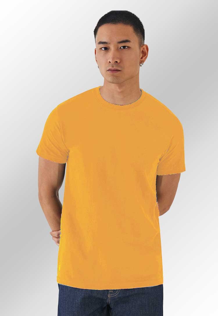 B&C E190 Cotton Tee Red Yellow BA220 - The Work Uniform Company