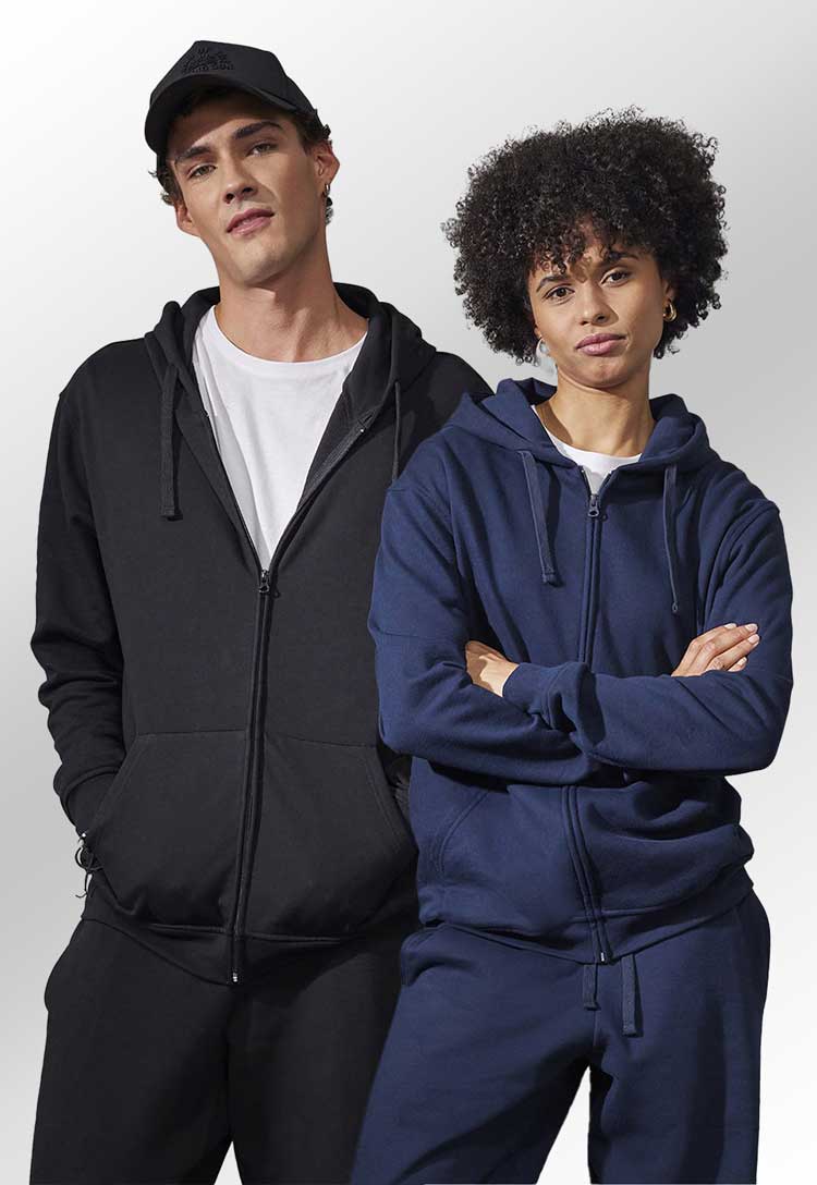B&C ID.224 Zip Hoodie BA435 - The Work Uniform Company