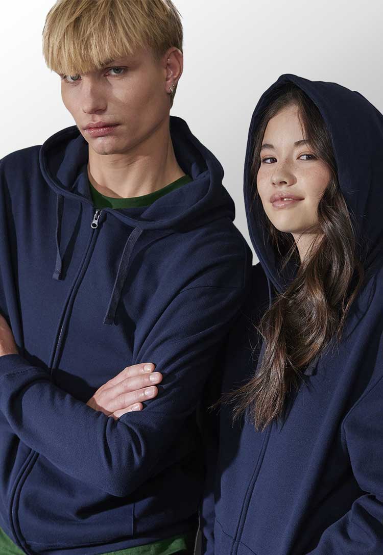 B&C ID.334 Zip Hoodie BA432 - The Work Uniform Company
