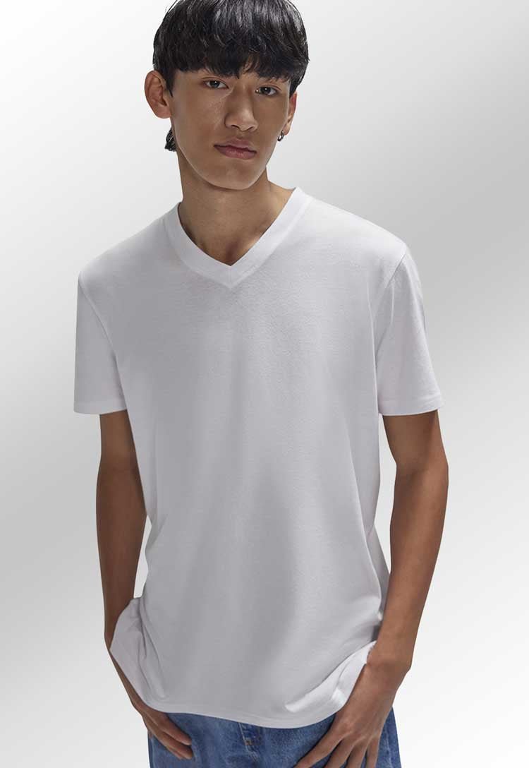 B&C E150 V Neck Men's Tee BA213 - The Work Uniform Company