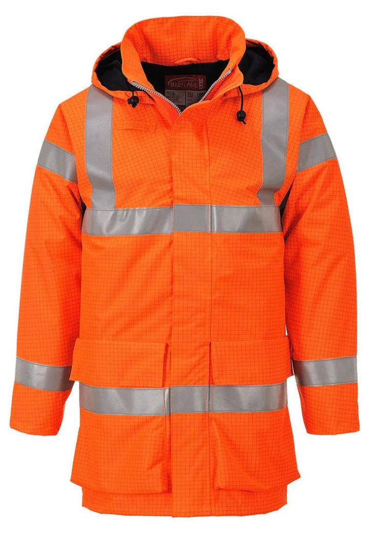 Bizflame Multi Lite Hi Vis Rain Jacket S774 - The Work Uniform Company