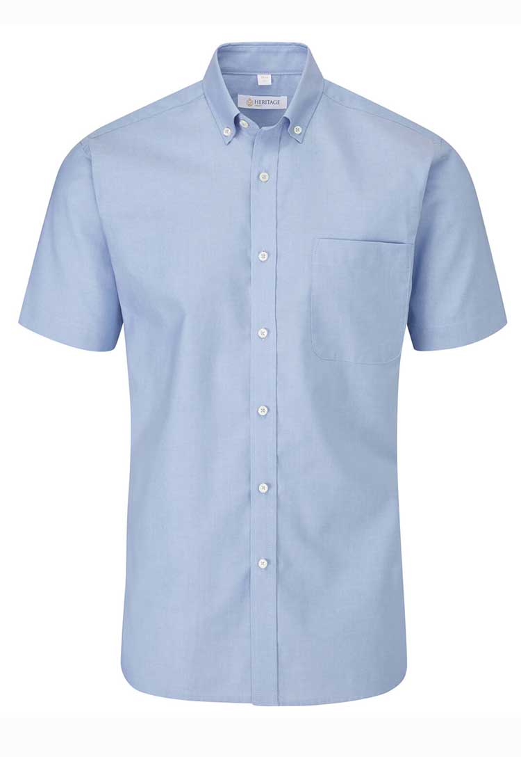 Bruff Oxford Classic Fit Short Sleeve Shirt - The Work Uniform Company