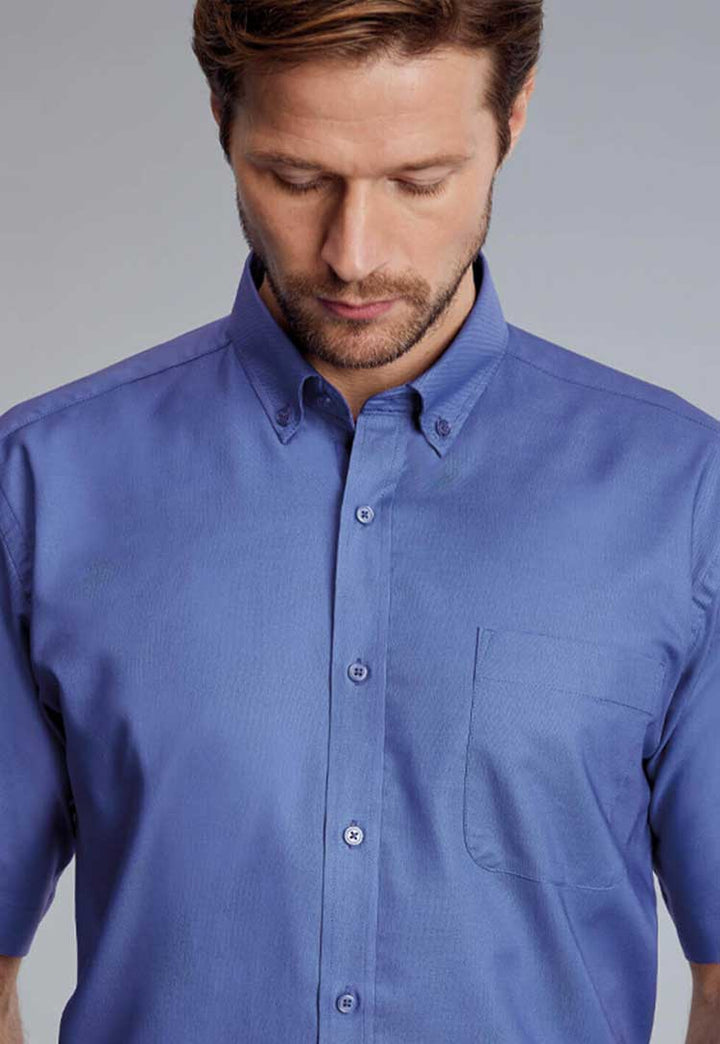 Bruff Oxford Classic Fit Short Sleeve Shirt - The Work Uniform Company