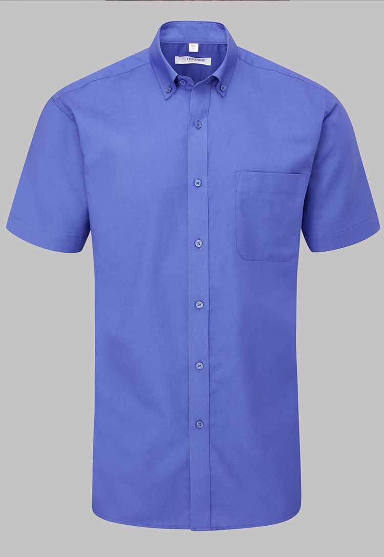 Bruff Oxford Classic Fit Short Sleeve Shirt - The Work Uniform Company