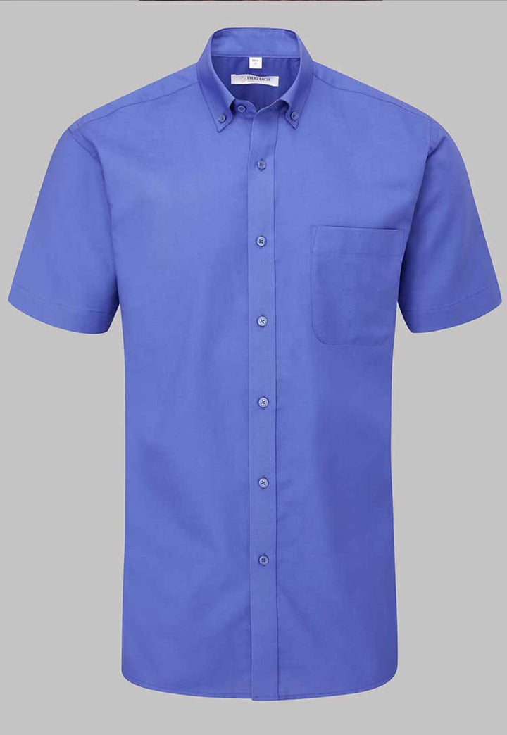 Bruff Oxford Classic Fit Short Sleeve Shirt - The Work Uniform Company