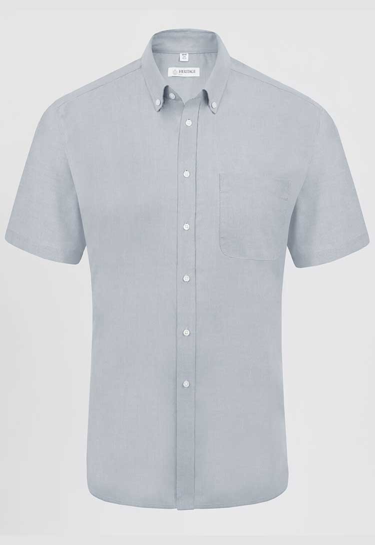 Bruff Oxford Classic Fit Short Sleeve Shirt - The Work Uniform Company