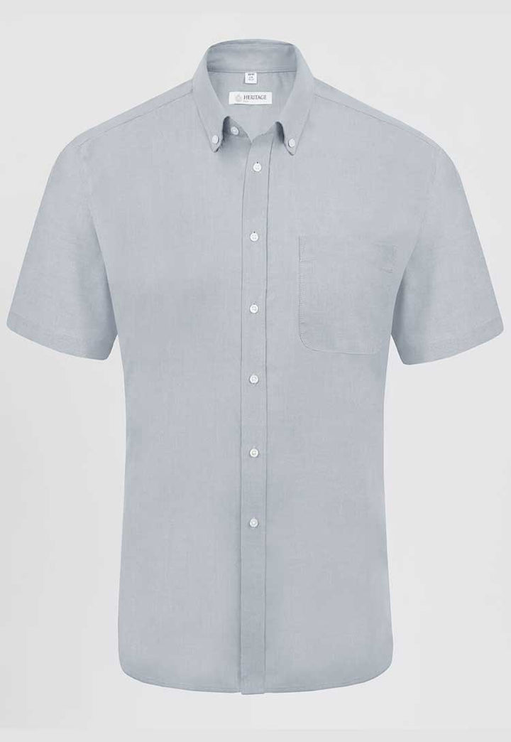 Bruff Oxford Classic Fit Short Sleeve Shirt - The Work Uniform Company
