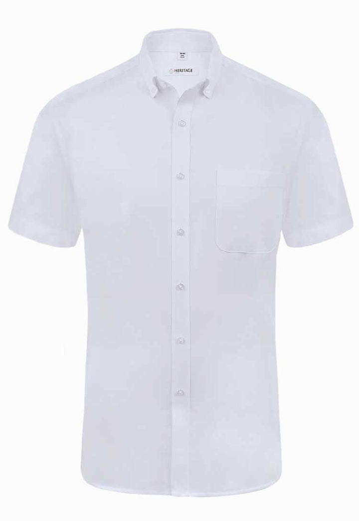 Bruff Oxford Classic Fit Short Sleeve Shirt - The Work Uniform Company