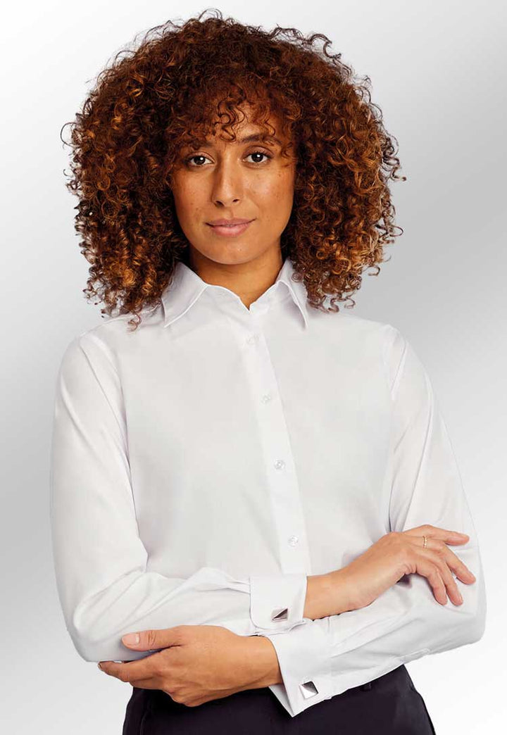 Caitlyn Double Cuff Long Sleeve Shirt - The Work Uniform Company