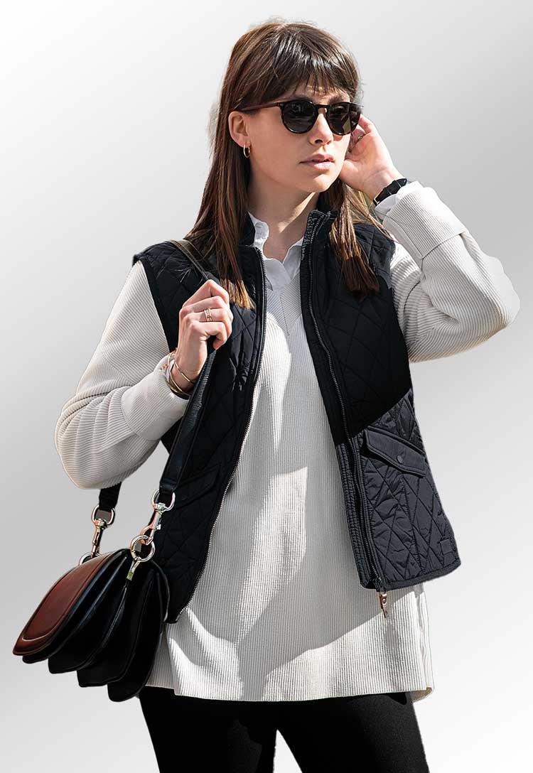 Women’s Camden Diamond Quilted Gilet - The Work Uniform Company