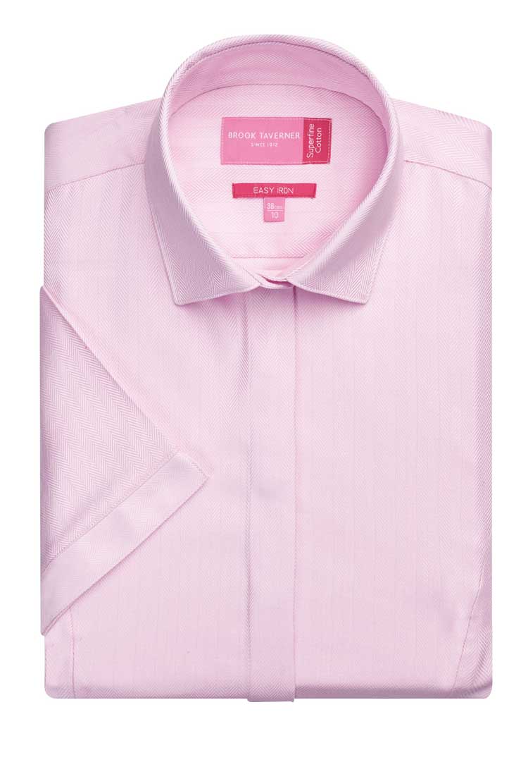 Chianti Blouse Cotton Herringbone - The Work Uniform Company
