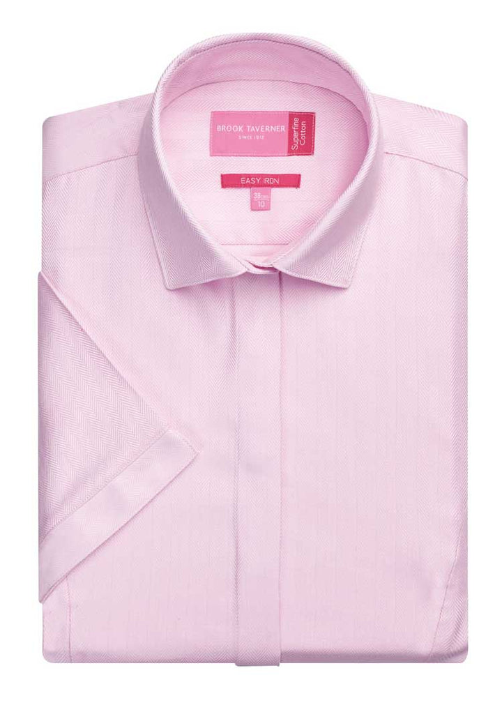 Chianti Blouse Cotton Herringbone - The Work Uniform Company