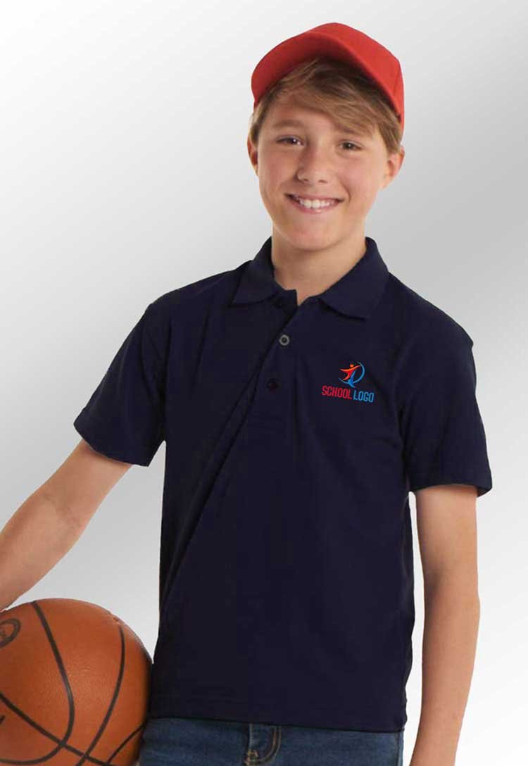 School Uniform Polo Shirt with School Logo* - The Work Uniform Company
