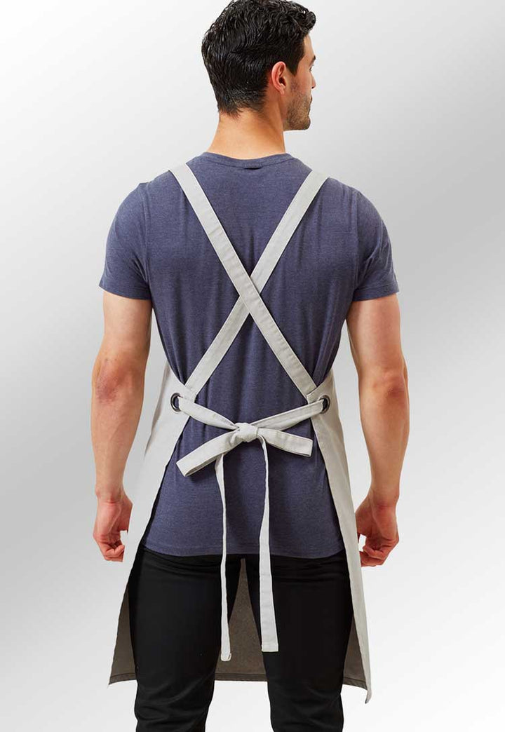 Cross Back 'Barista' Bib Apron PR129 - The Work Uniform Company