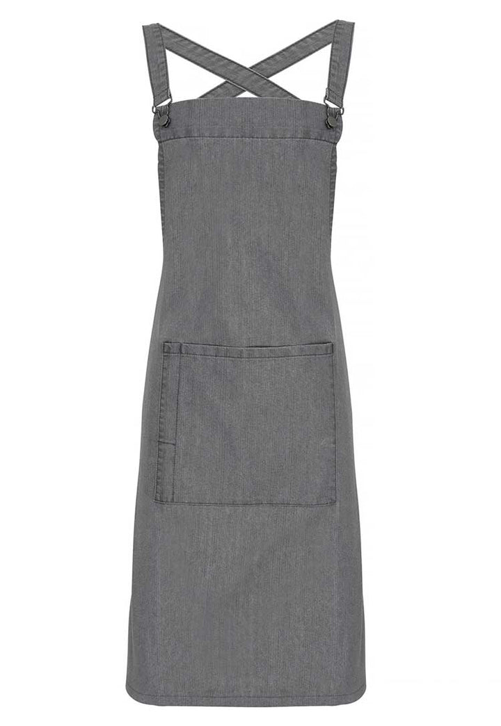 Cross Back 'Barista' Bib Apron PR129 - The Work Uniform Company