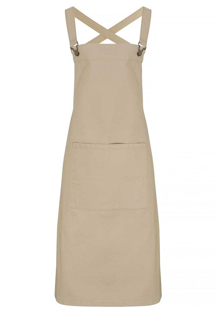 Cross Back 'Barista' Bib Apron PR129 - The Work Uniform Company