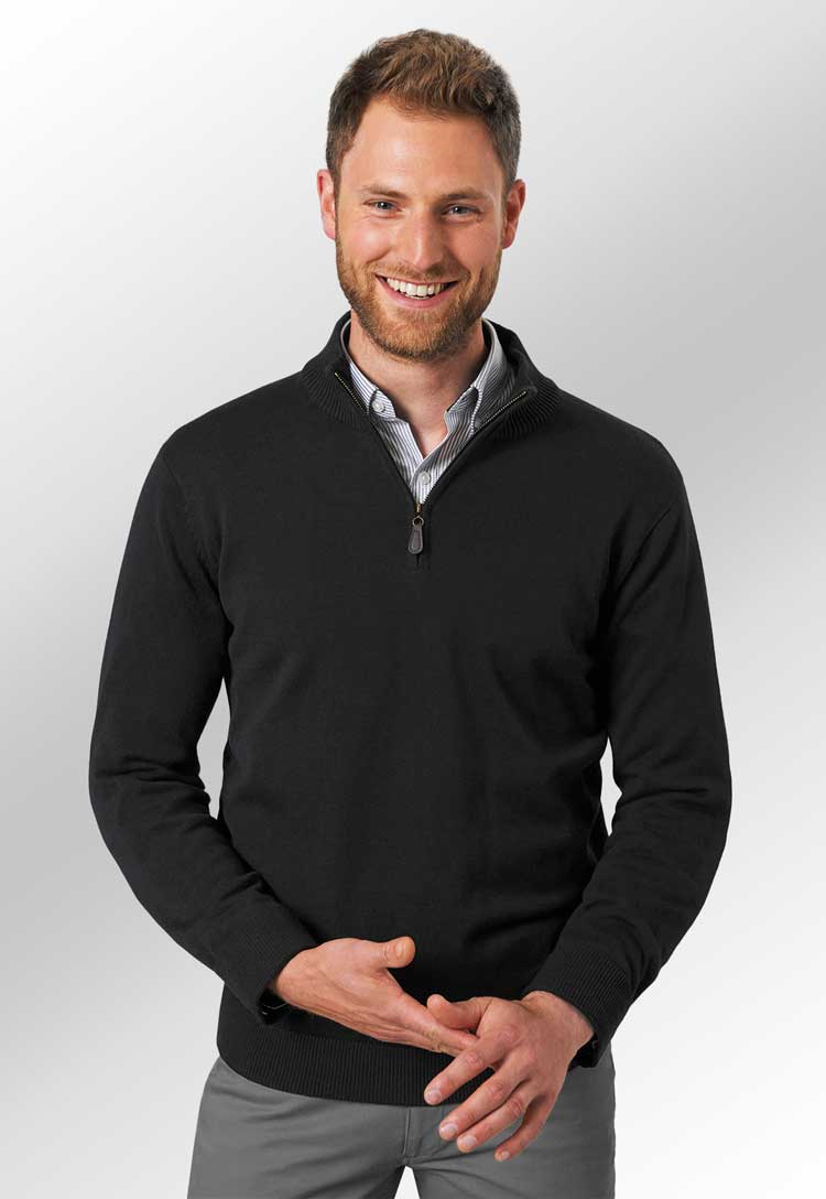 Dallas 1/4 Zip Knitted Jumper - The Work Uniform Company