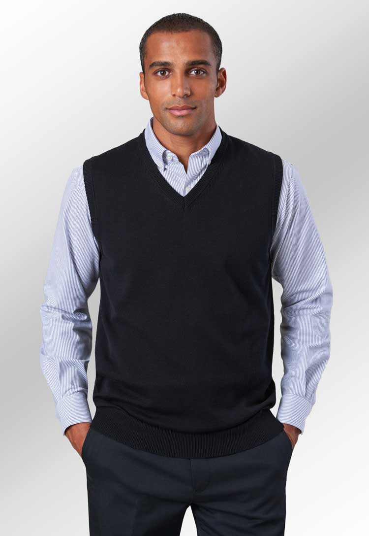 Detroit V - Neck Knitted Slipover - The Work Uniform Company