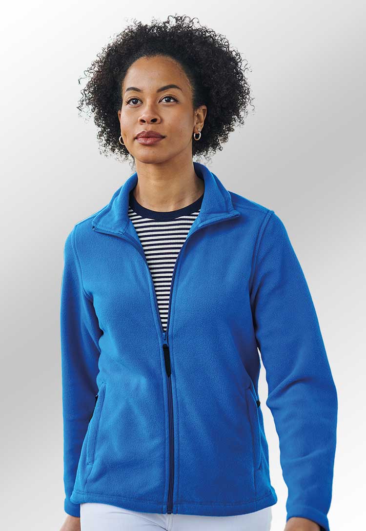 Microfleece Jacket Ladies Blue Fleece Jacket Clique Basic Micro