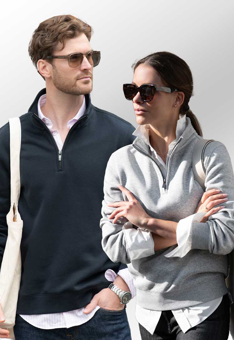 Glendale Unisex 1/4 - Zip Sweatshirt - The Work Uniform Company