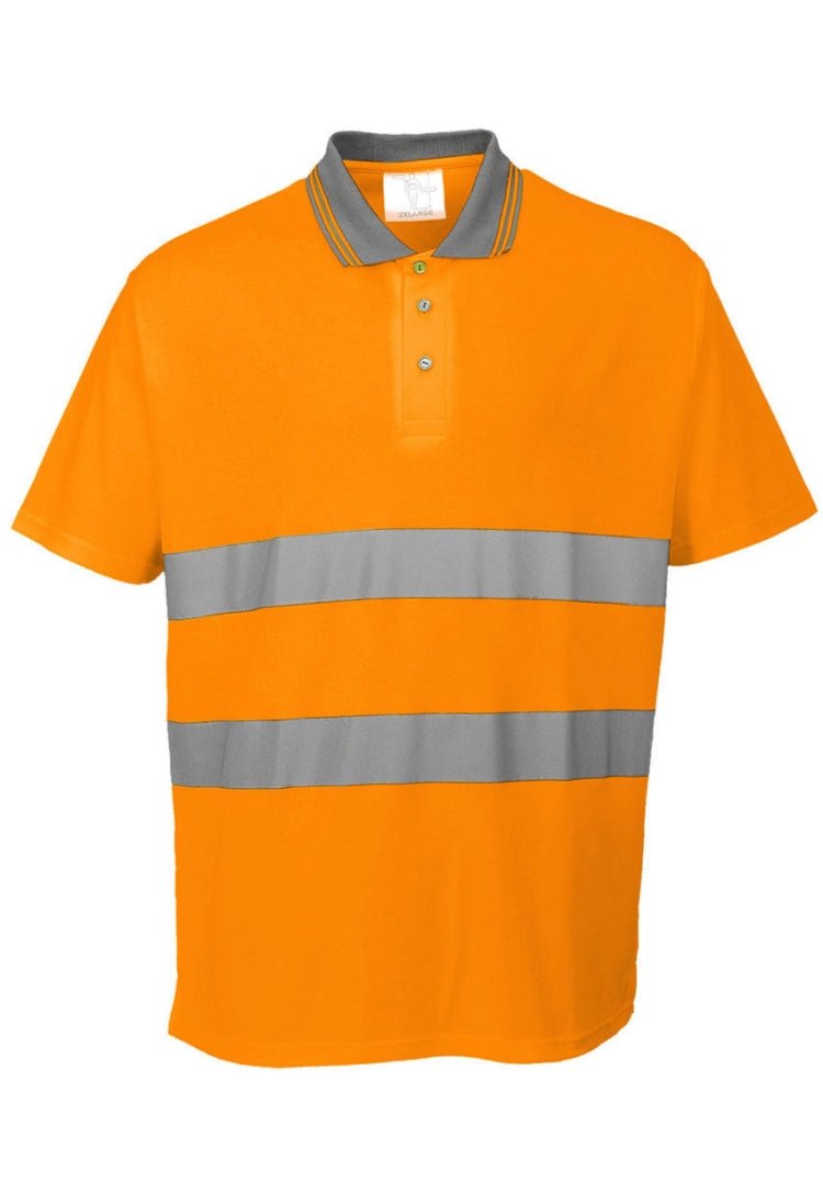 Hi Vis Cotton Comfort Polo Shirt - The Work Uniform Company