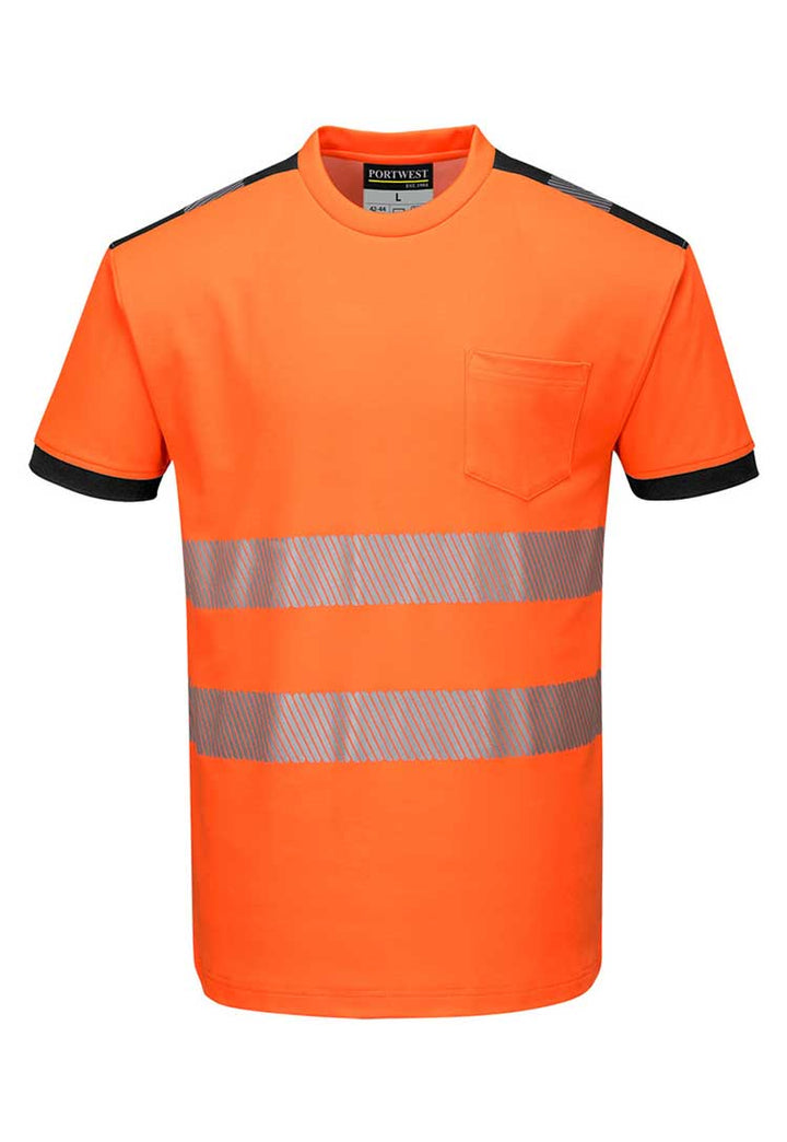 PW3 Hi - Vis Cotton Comfort T-Shirt S/S T181 - The Work Uniform Company