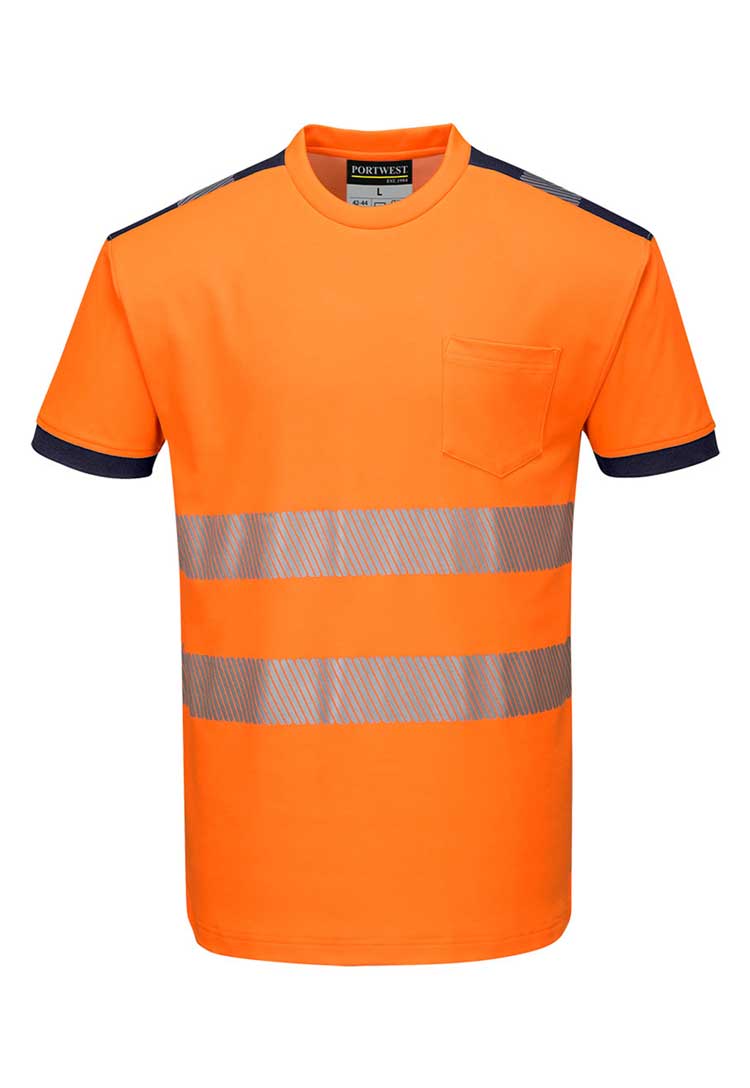 PW3 Hi - Vis Cotton Comfort T-Shirt S/S T181 - The Work Uniform Company